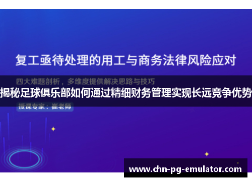 揭秘足球俱乐部如何通过精细财务管理实现长远竞争优势 揭秘足球俱乐部如何通过精细财务管理实现长远竞争优势